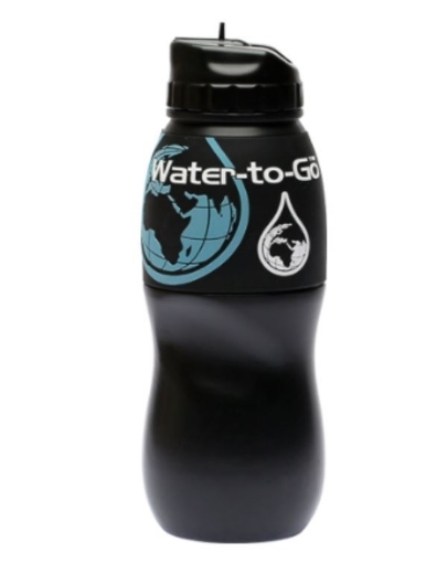 Picture of 750ml Water-To-Go™ Bottle (Black/Black Sleeve)