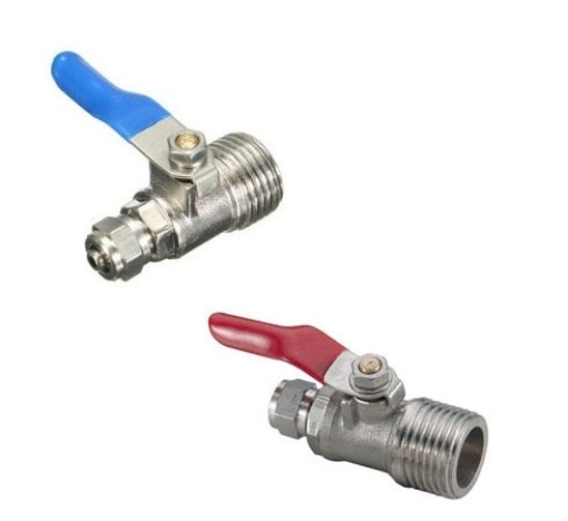Picture of 1/2" Male Thread to 1/4" or 3/8" Pipe Ball Valve