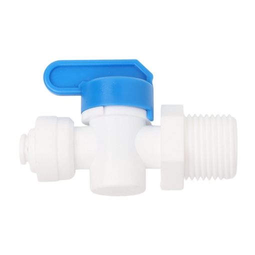 Picture of Inline manual shut off valve (1/4" Pipe to 1/2" (15mm) Male  thread)