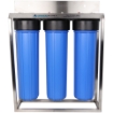 Picture of Gold Triple Stage Home Filter System - Stainless Steel Bracket & Stand