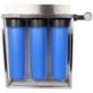 Picture of Gold Triple Stage Home Filter System - Stainless Steel Bracket & Stand