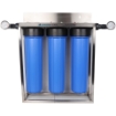 Picture of Gold Triple Stage Home Filter System - Stainless Steel Bracket & Stand