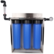 Picture of Gold Triple Stage Home Filter System - Stainless Steel Bracket & Stand