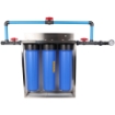 Picture of Gold Triple Stage Home Filter System - Stainless Steel Bracket & Stand
