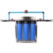Picture of Gold Triple Stage Home Filter System - Stainless Steel Bracket & Stand