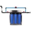 Picture of Gold Triple Stage Home Filter System - Stainless Steel Bracket & Stand