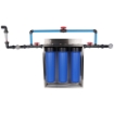 Picture of Gold Triple Stage Home Filter System - Stainless Steel Bracket & Stand