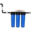 Picture of Bronze Triple Stage Home Filter System - Aluminum Wall Mounted Bracket