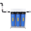 Picture of Silver Triple Stage Home Filter System - Steel Powder Coated Bracket & Stand