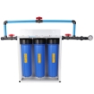 Picture of Silver Triple Stage Home Filter System - Steel Powder Coated Bracket & Stand