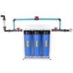 Picture of Silver Triple Stage Home Filter System - Steel Powder Coated Bracket & Stand