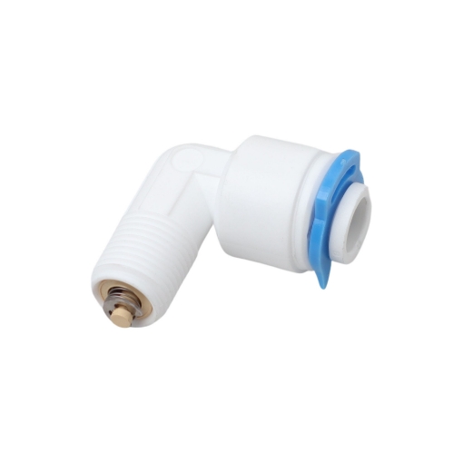 Picture of 1/4" Pipe to 1/8" Male Thread Non-return Valve Elbow - Quick Fit Type
