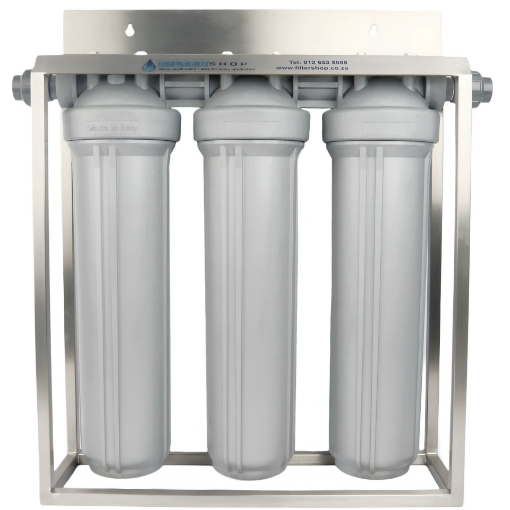 Picture of Atlas Filtri SANIC Antimicrobial Housing Big Blue System  - Stainless Steel Bracket & Stand