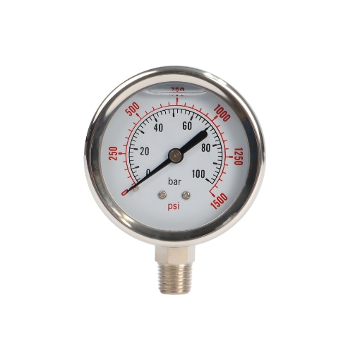 Picture of 0 - 100 Bar Bottom Entry Water Pressure Gauge