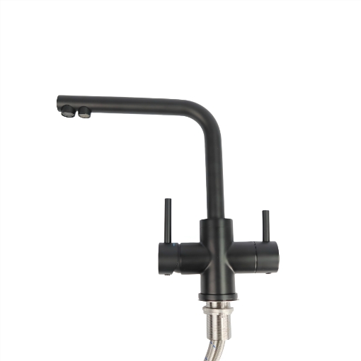 Picture of Matte Black 3 Way Mixer Tap (Hot / Cold / Filtered Water)