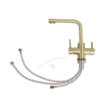 Picture of Brushed Gold 3 Way Mixer Tap (Hot / Cold / Filtered Water)