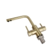 Picture of Brushed Gold 3 Way Mixer Tap (Hot / Cold / Filtered Water)