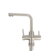 Picture of Brushed Stainless Steel 3 Way Mixer Tap (Hot / Cold / Filtered Water)