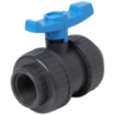 Picture of PVC Double Union Ball Valve Thread Type - 3/4"/ 20mm