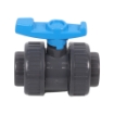 Picture of PVC Double Union Ball Valve Thread Type - 2"/ 50mm