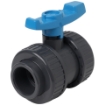 Picture of PVC Double Union Ball Valve Glue Type - 25mm