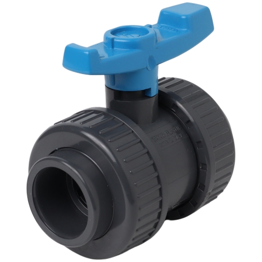 Picture of PVC Double Union Ball Valve Glue Type - 32mm