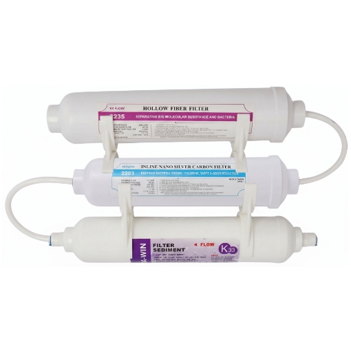 Picture of Granular Silver Nano Fridge Filter Triple Kit with 5um & UF Membrane