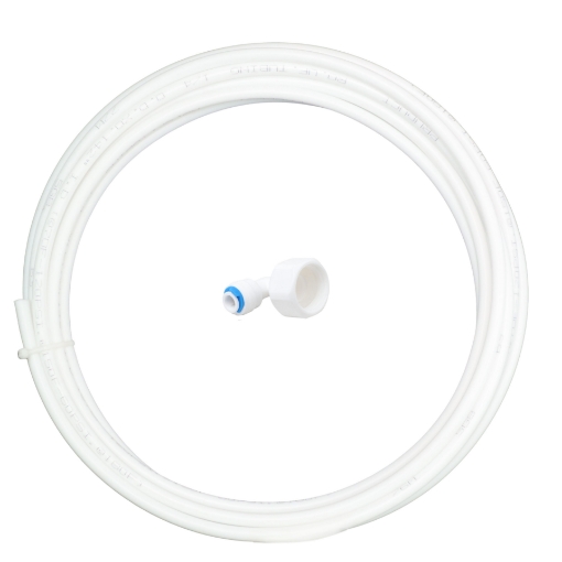Picture of 1/4" Piping and 1/2" (15mm) Female Thread Elbow Connector Kit for Fridges and Dispensers