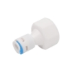 Picture of 1/4" Piping and 1/2" (15mm) Female Thread Straight Connector Kit for Fridges and Dispensers